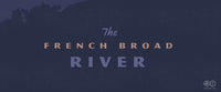 Close up of poster of French Broad River illustration